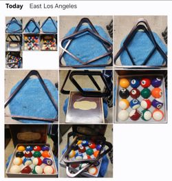 EMPIRE USA  BALLARD VIP/TV BALL SET 2.25- INCH INCLUDED 2 TRIANGLE RACKS/ ALL FOR $30 firm price