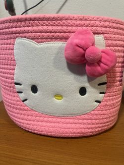 New Hello Kitty Rope Storage Bin-Only Big Size Available 