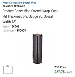 Black wrap