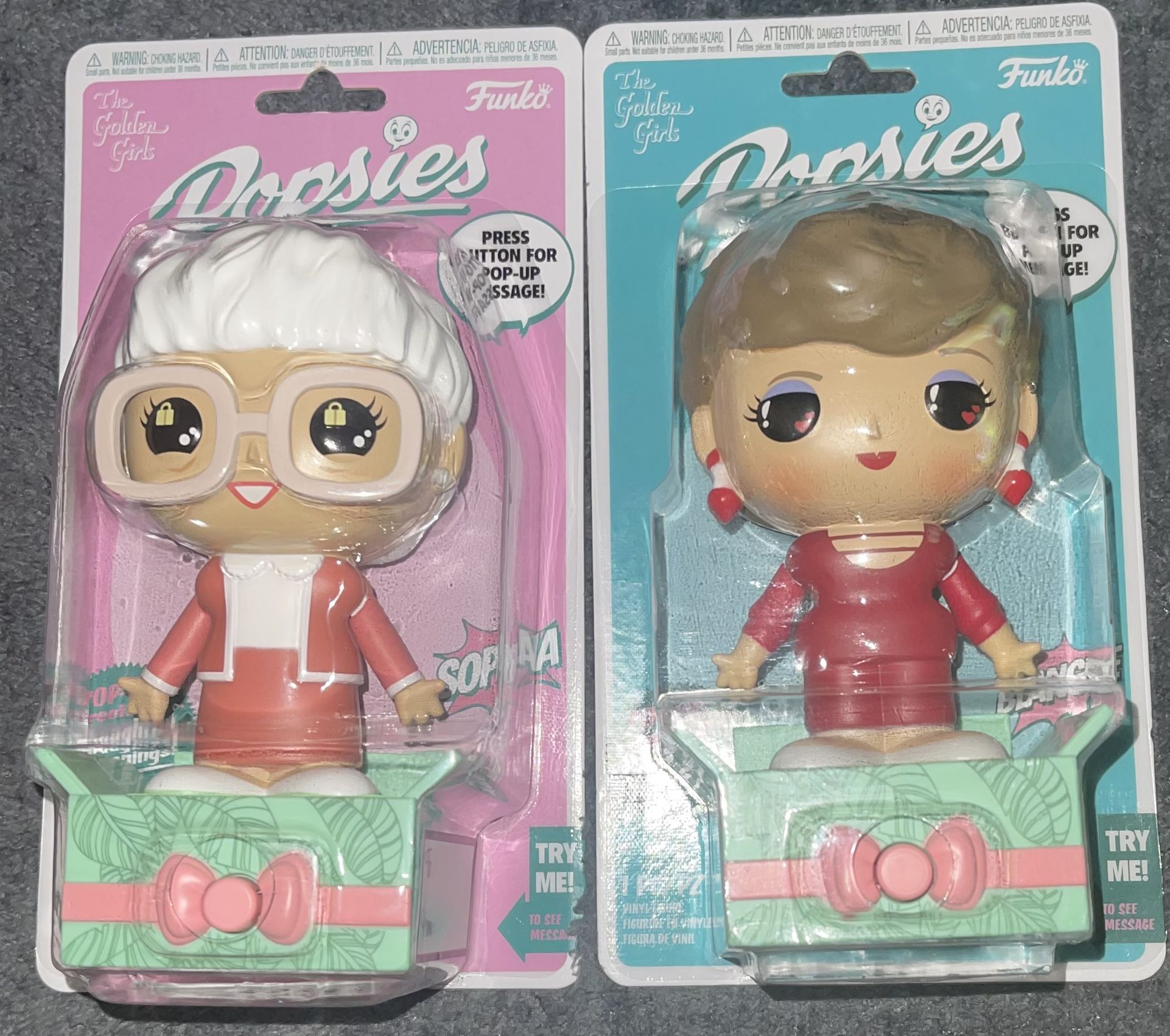 Funko Popsies The Golden Girls Blanche and Sophia Set of 2 Mothers Day Figurines.