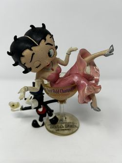 Betty Boop “Just Add Champagne” Figurine Statue Collectible READ Damaged Chip