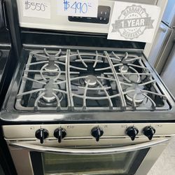Stainless Steel Frigidaire 5 burners Gas Stove