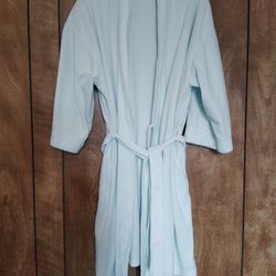 Fundamentals Women's Robe 3/4 Sleeve Sea Foam Green ~ Large