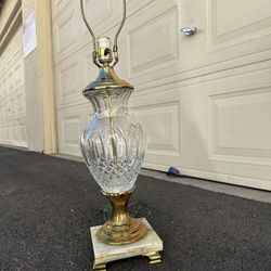 Vintage Crystal Lamp 
