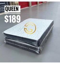 Queen Mattress Set – Medium – Brand New – Delivery Available 🚚