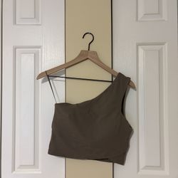 Lululemon Active Top, Cropped Tank, Khaki