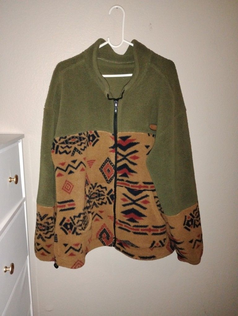 Zaful Women's Western Indiana Long Sleeve Zipper Jacket