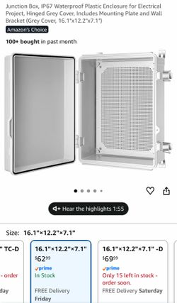 New waterproof plastic electrical project enclosure