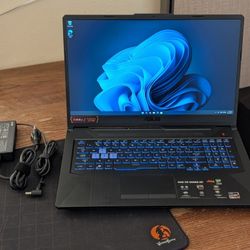Asus TUF A17 AMD Ryzen 7 + RTX 2050 RGB Gaming Laptop 