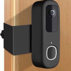 Anti-Theft Doorbell Mount Compatible with Arlo Video Doorbell 2K/HD (2nd Gen), No-Drill Mounting Bracket Secure Holder for Apartment Home Office with 
