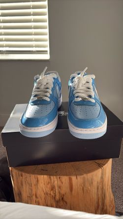 Air Force One Patent Light Blue