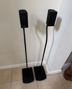 Bose Lifestyle Mini Double Cube Speakers with stands