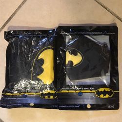 Brand New Sealed "DC Batman Mask/ Face Cover 2 Pack" (Washable & Reusable) Black  & 2 Gaither Masks‼️