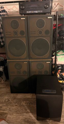 Sound System Speakers and Woofer