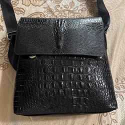 Aligator Leather Chest Bag 