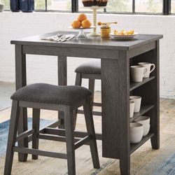Counter Table & Stools Set
