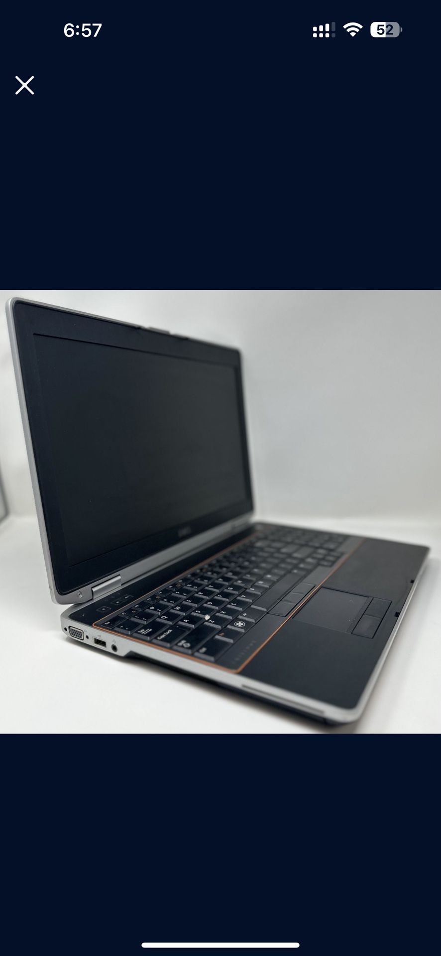 Dell E6520 Intel Core i7 12GB RAM 120GB SSD in very good condition ready for work or school