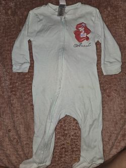 6-9 Month Little Mermaid Footsie Pajamas