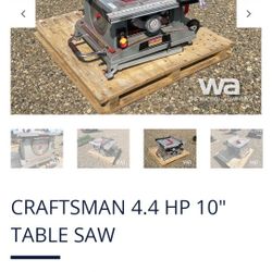 Craftsman Table Saw 10"    4.4