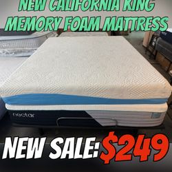 NEW CALIFORNIA KING MEMORY FOAM MATTRESS 