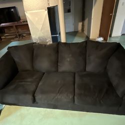 Black 3 Seater Couch 