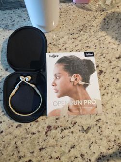 Shokz Open Run Mini‐ Bone Conductor Headphones ‐ Beige Color
