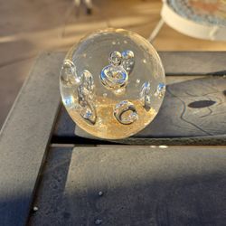 Small Glass Paperweight 