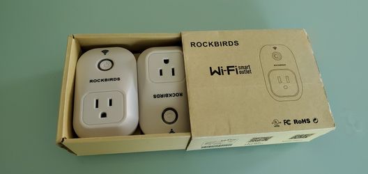 Rockbirds Smart Plug 701U Wi-Fi Plug Control Alexa 2 Pack