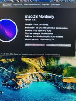 IMAC DESKTOP 21.5 LATE 2015 