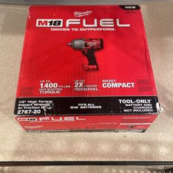 Milwaukee 2767-20 M18 FUEL High Torque ½” Impact Wrench with Friction Ring (Tool Only)