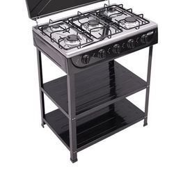 ESTUFA DE GAS 5 QUEMADORES CON BASE