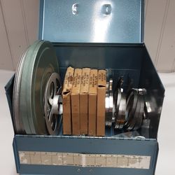 Metal Film Carry Case Film Clips etc. - Located in Shelton