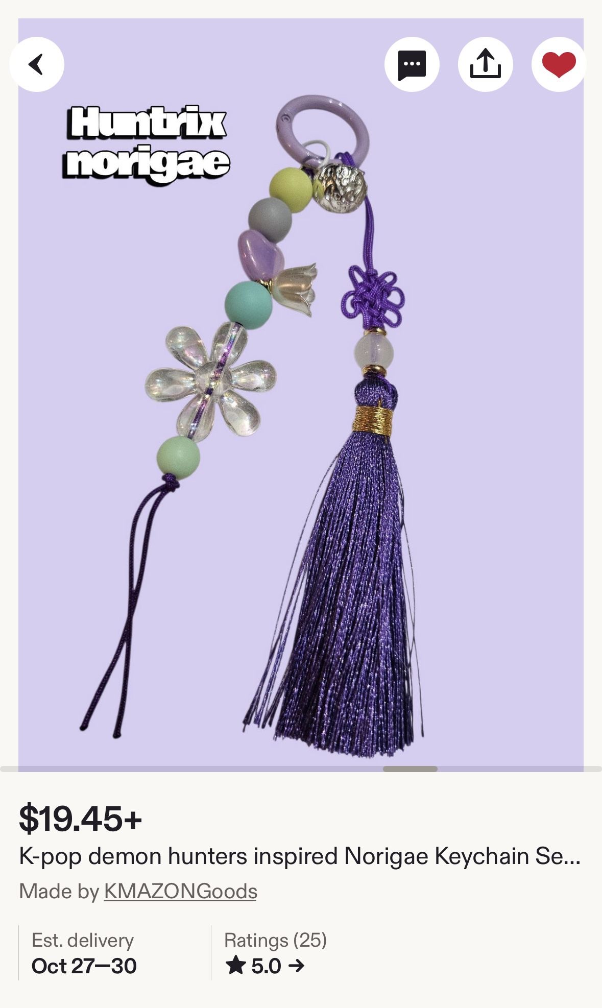 Rumi K-pop Demon Hunters Keychain