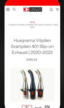 Competition Werkes Slip-on for Husqvarna 401