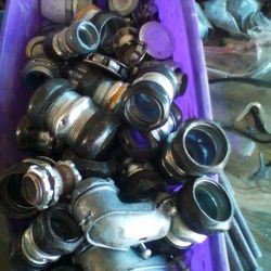 Box full of compression couplings brand new