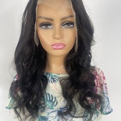 Very Natural Looking Human Hair Lace Wig 