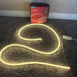 Govee Neon Rope Lights, RGBIC Rope Lights with Music Sync, DIY Design, Works with Alexa, Google Assistant, Gaming Lights, 10ft LED Strip Lights for Be