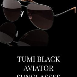 Tumi Aviator De Rigo Rem Sunglasses Color Black Made in Japan