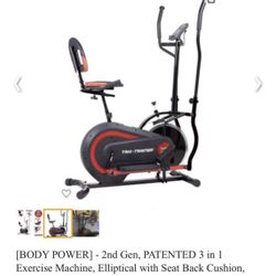 Eleptical With Seat Back