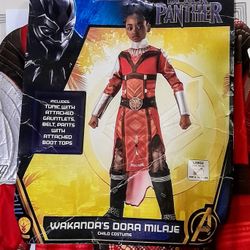 Marvel's Black Panther Wakanda's Dora Milaje Halloween Costume Child Size Large 