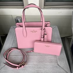 Pink Kate Spade Tote With Wallet