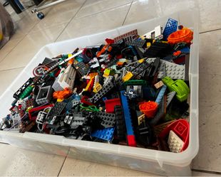 bulk lot of mixed LEGO pieces Full Box
