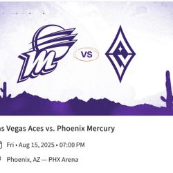 Phoenix Mercury Vs. Las Vegas Aces, LL = $20 TOTAL