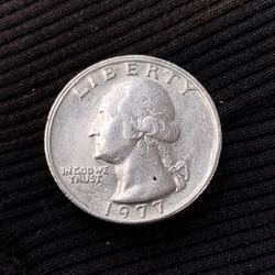 1977 40% Silver Planchet Error Quarter