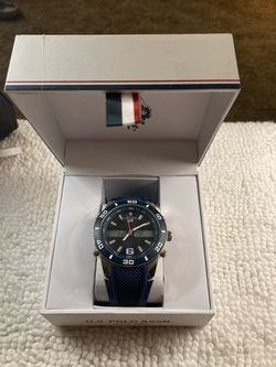 U.S. Polo Assn. Ana-Digi Watch Blue Rubber Strap