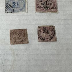 German 1865-75 group Of 4 Revenue Stamps 