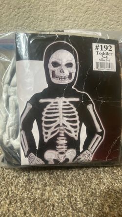 Skeleton- Toddler Costume 3T-4T