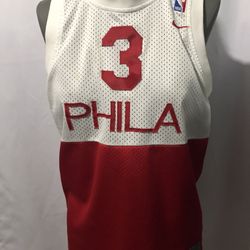 Allen Iverson Classic Red And White Nike Jersey 