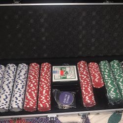 Poker Set With Case $50