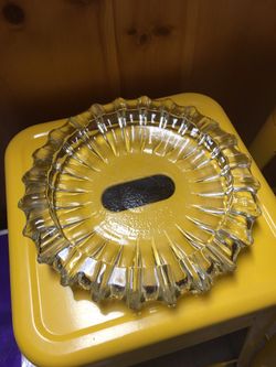 Vintage Clear Ashtray 
